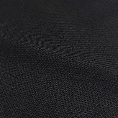 URU [ WOOL MAD CLOTH 2 TUCK PANTS ] BLACK