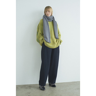 URU [ CREW NECK KNIT ] Y.GREEN