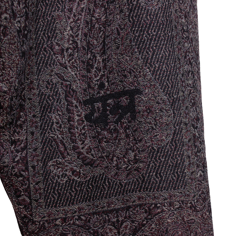 YANTOR [ Paisley Jacquard Wool Himo Pants ] WINE | ロイド・エフ