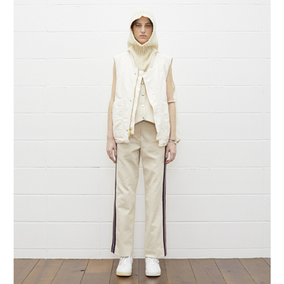 UNUSED [ UW0920 (line pants) ] OFF WHITE