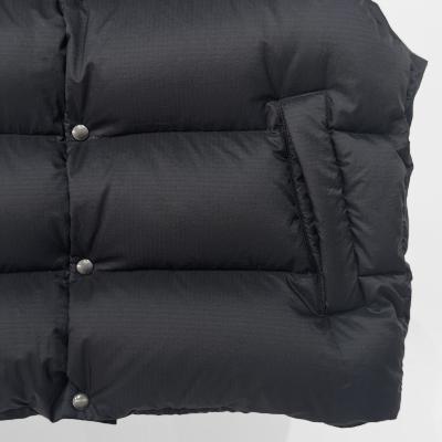 URU [ NYLON DOWN VEST ] BLACK