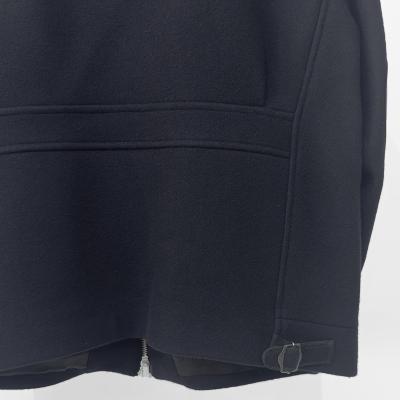 URU [ WOOL MELTON ZIP UP BLOUSON ] D.NAVY