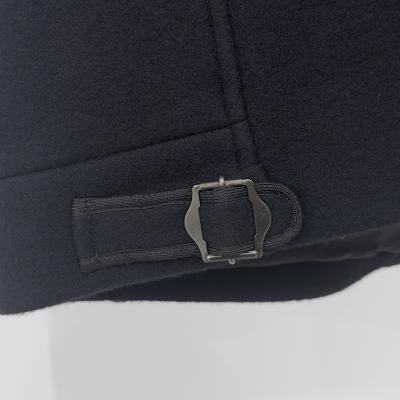 URU [ WOOL MELTON ZIP UP BLOUSON ] D.NAVY