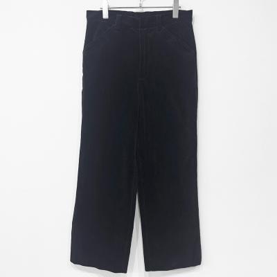 URU [ COTTON CORDUROY WIDE PANTS ] D.NAVY