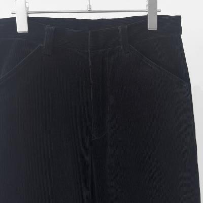 URU [ COTTON CORDUROY WIDE PANTS ] D.NAVY