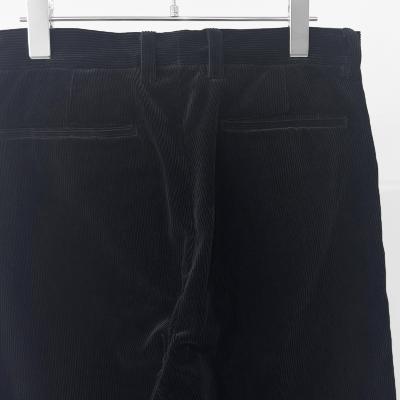 URU [ COTTON CORDUROY WIDE PANTS ] D.NAVY
