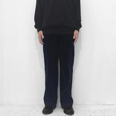 URU [ COTTON CORDUROY WIDE PANTS ] D.NAVY