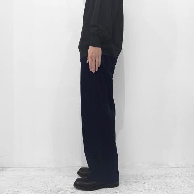 URU [ COTTON CORDUROY WIDE PANTS ] D.NAVY