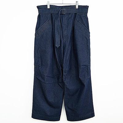 ESSAY [ BELTED FIELD PANTS (P-4) ] INDIGO DENIM