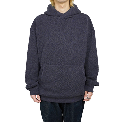 crepuscule [ Moss stitch hoodie ] NAVY