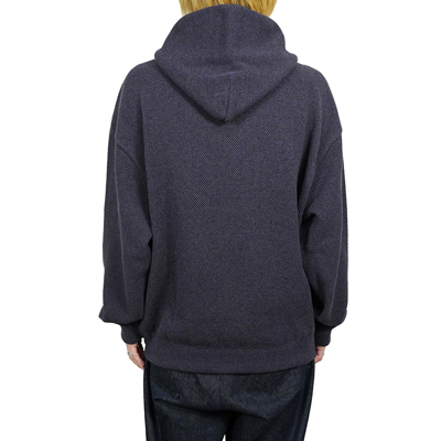 crepuscule [ Moss stitch hoodie ] NAVY