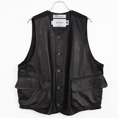 DAIRIKU [ "Alex" Leather Vest ] Black