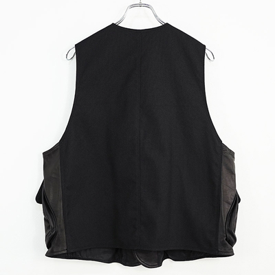 DAIRIKU [ "Alex" Leather Vest ] Black