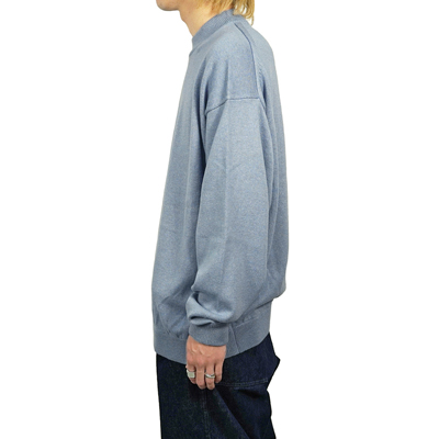 crepuscule [ Moc neck L/S ] BLUE×GRAY