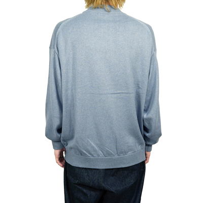 crepuscule [ Moc neck L/S ] BLUE×GRAY