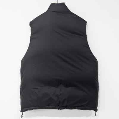 SUGARHILL [ PLAID PUFFER REVERSIBLE VEST ] WINE RED×BLACK