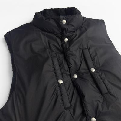 SUGARHILL [ PLAID PUFFER REVERSIBLE VEST ] DEEP GREEN×BLACK