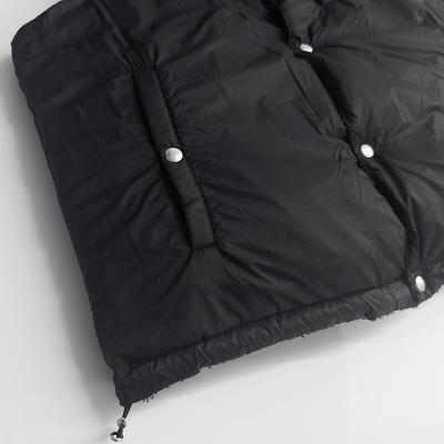 SUGARHILL [ PLAID PUFFER REVERSIBLE VEST ] DEEP GREEN×BLACK