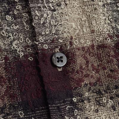 SUGARHILL [ HAIRLY PLAID OPEN COLLOR SHIRTS ] WINE RED