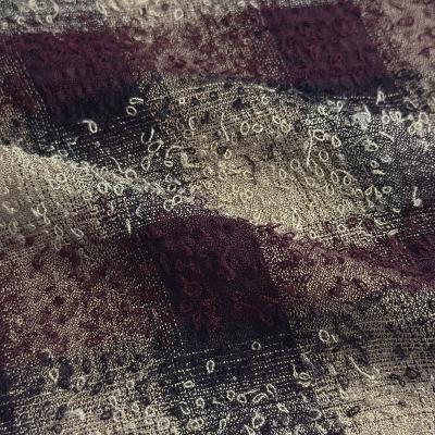 SUGARHILL [ HAIRLY PLAID OPEN COLLOR SHIRTS ] WINE RED
