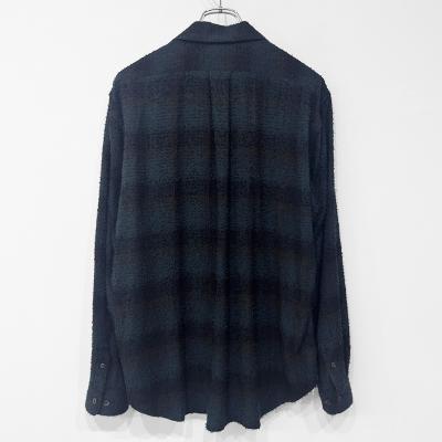 SUGARHILL [ HAIRLY PLAID OPEN COLLOR SHIRTS ] DEEP GREEN