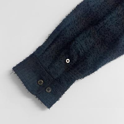SUGARHILL [ HAIRLY PLAID OPEN COLLOR SHIRTS ] DEEP GREEN