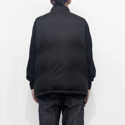 SUGARHILL [ PLAID PUFFER REVERSIBLE VEST ] DEEP GREEN×BLACK