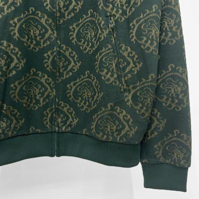 Sasquatchfabrix. [ “CURLED UP DRAGON” TRACK JACKET ] DARK GREEN