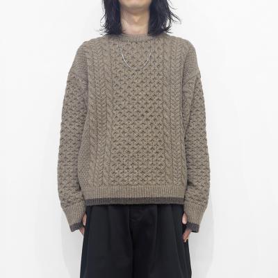 refomed [ "GUNTE" KNIT SWEATER ] BEIGE