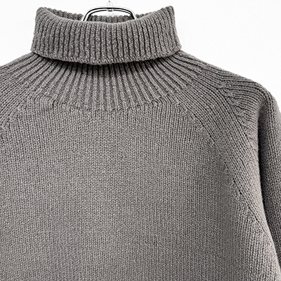 crepuscule [ W/G Turtle Neck L/S ] GRAY