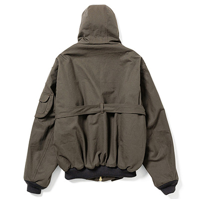 Sasquatchfabrix. [ PUFF WORK HOODIE "BIGNESS" ] ASH OLIVE