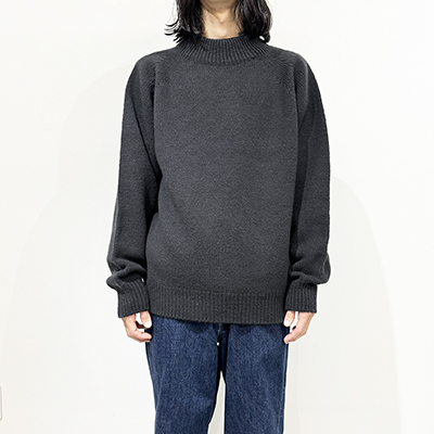 crepuscule [ W/G Moc Neck L/S ] CHARCOAL