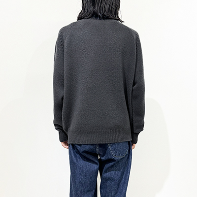 crepuscule [ W/G Moc Neck L/S ] CHARCOAL