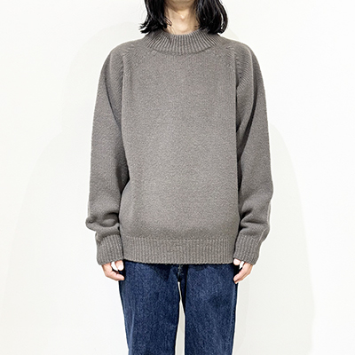 crepuscule [ W/G Moc Neck L/S ] GRAY