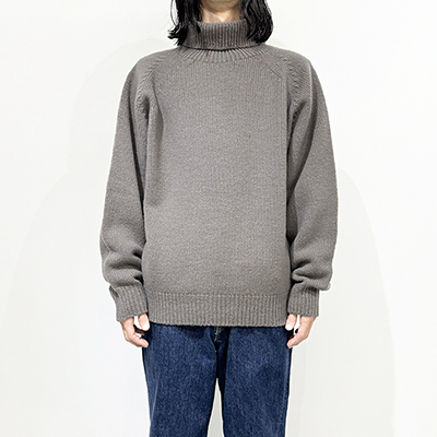 crepuscule [ W/G Turtle Neck L/S ] GRAY