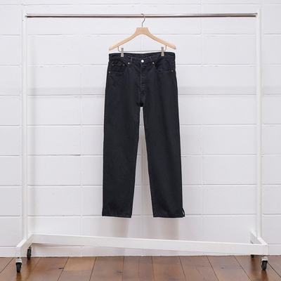 UNUSED [ UW0932 (13oz denim five pockets pants) ] BLACK