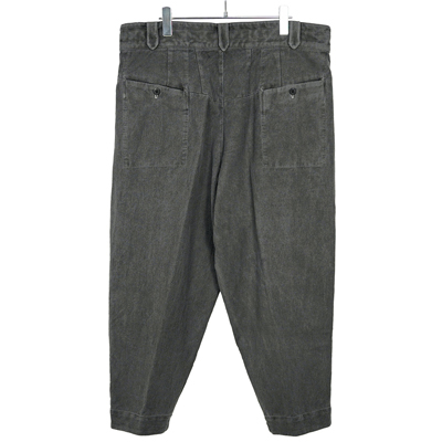 YANTOR [ Sumi-Dyed 6ply Khadi Himo Pants ] SUMI-GRAY