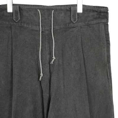 YANTOR [ Sumi-Dyed 6ply Khadi Himo Pants ] SUMI-GRAY