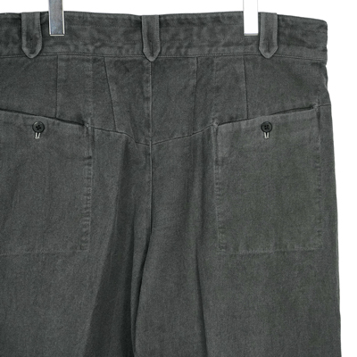 YANTOR [ Sumi-Dyed 6ply Khadi Himo Pants ] SUMI-GRAY