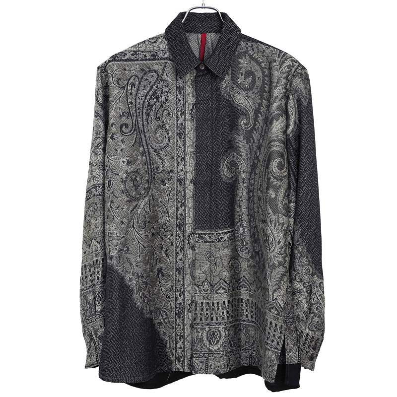 ブランド Edwina Hoerl - YANTOR Paisley Jacquard Wool Himo Pants の