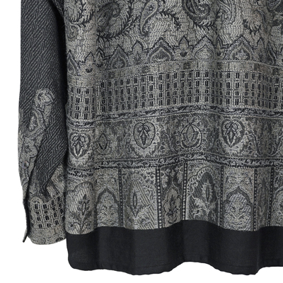 YANTOR [ Tibetan Paisley Jacquard Wool Shirts ] GRAY | ロイド 