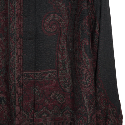 YANTOR [ Tibetan Paisley Jacquard Wool Shirts ] RED