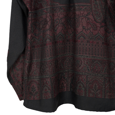 YANTOR [ Tibetan Paisley Jacquard Wool Shirts ] RED