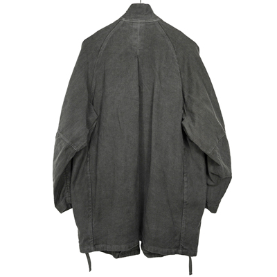 YANTOR [ Sumi-Dyed 6ply Khadi Fall Jacket ] SUMI-GRAY