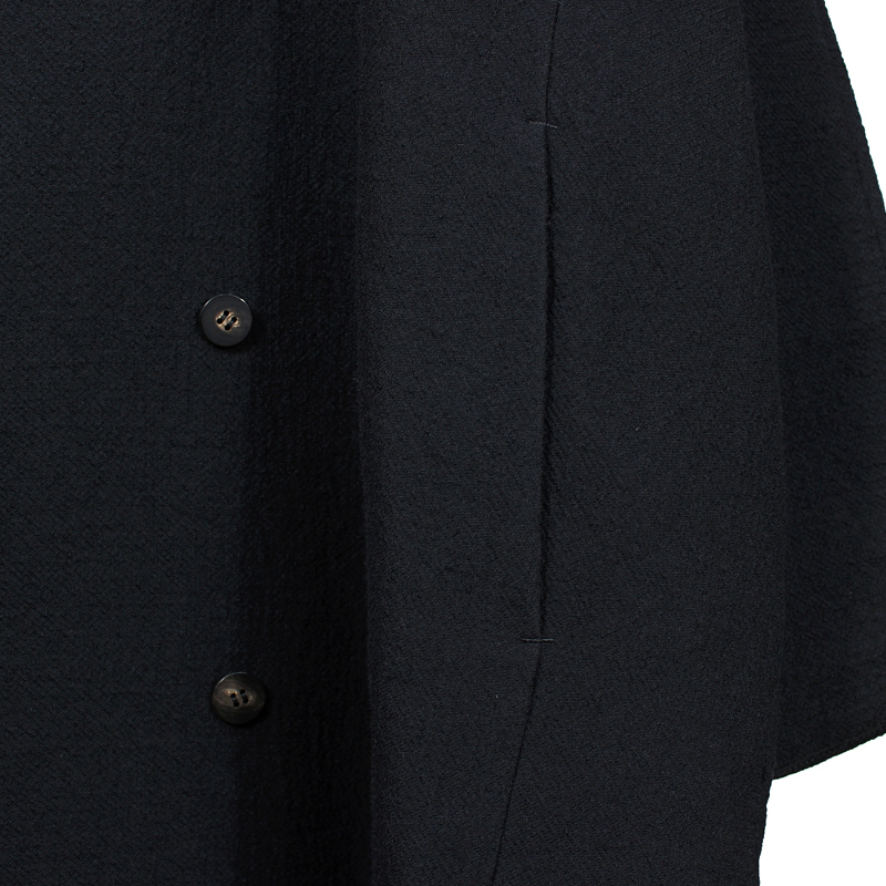 YANTOR [ Cotton Linen Wool Dolman Coat ] BLACK | ロイド・エフ