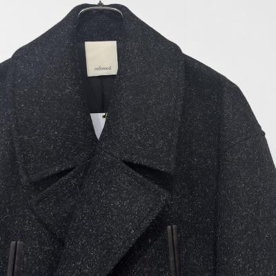 refomed [ FORMAN OVERSIZED COAT ] BLACK
