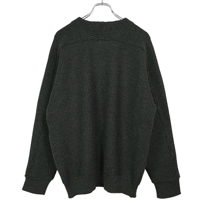 YANTOR [ Plating WoolCotton Wide Sweater ] DEEPFOREST