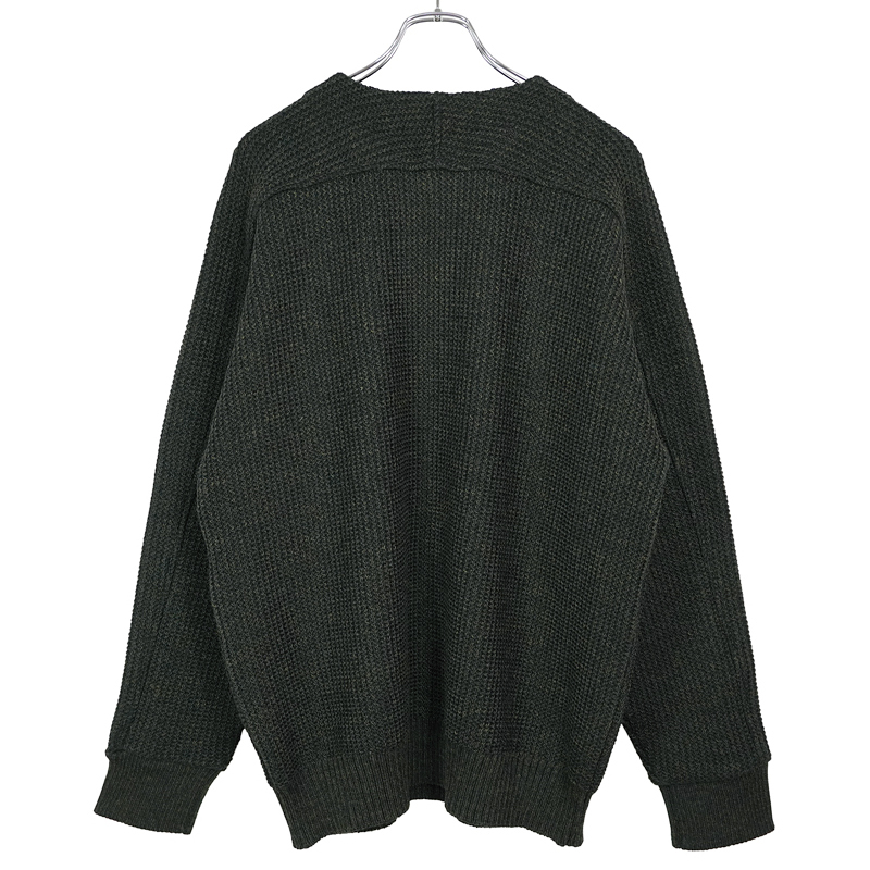 YANTOR [ Plating WoolCotton Wide Sweater ] DEEPFOREST