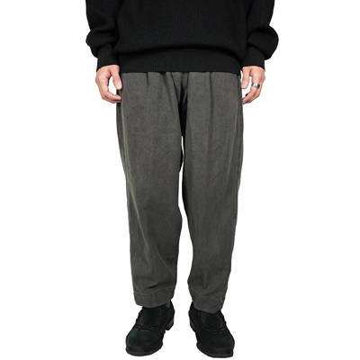 YANTOR [ Sumi-Dyed 6ply Khadi Himo Pants ] SUMI-GRAY