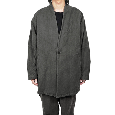 YANTOR [ Sumi-Dyed 6ply Khadi Fall Jacket ] SUMI-GRAY